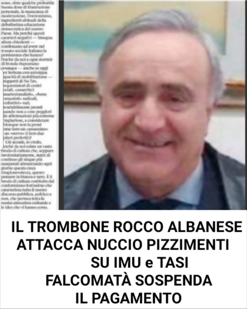 Nuccio Pizzimenti, su IMU e Tasi, replica, rincarando la dose: Rocco Albanese si è dimostrato un " Asino Politico ". Il Sindaco Falcomatà mente ai Reggini ! 2
